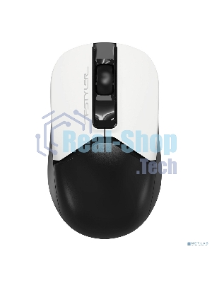 Мышь беспроводная A4Tech Fstyler FG12 белый/черный, 1200 dpi, радиоканал, USB, кнопки - 3