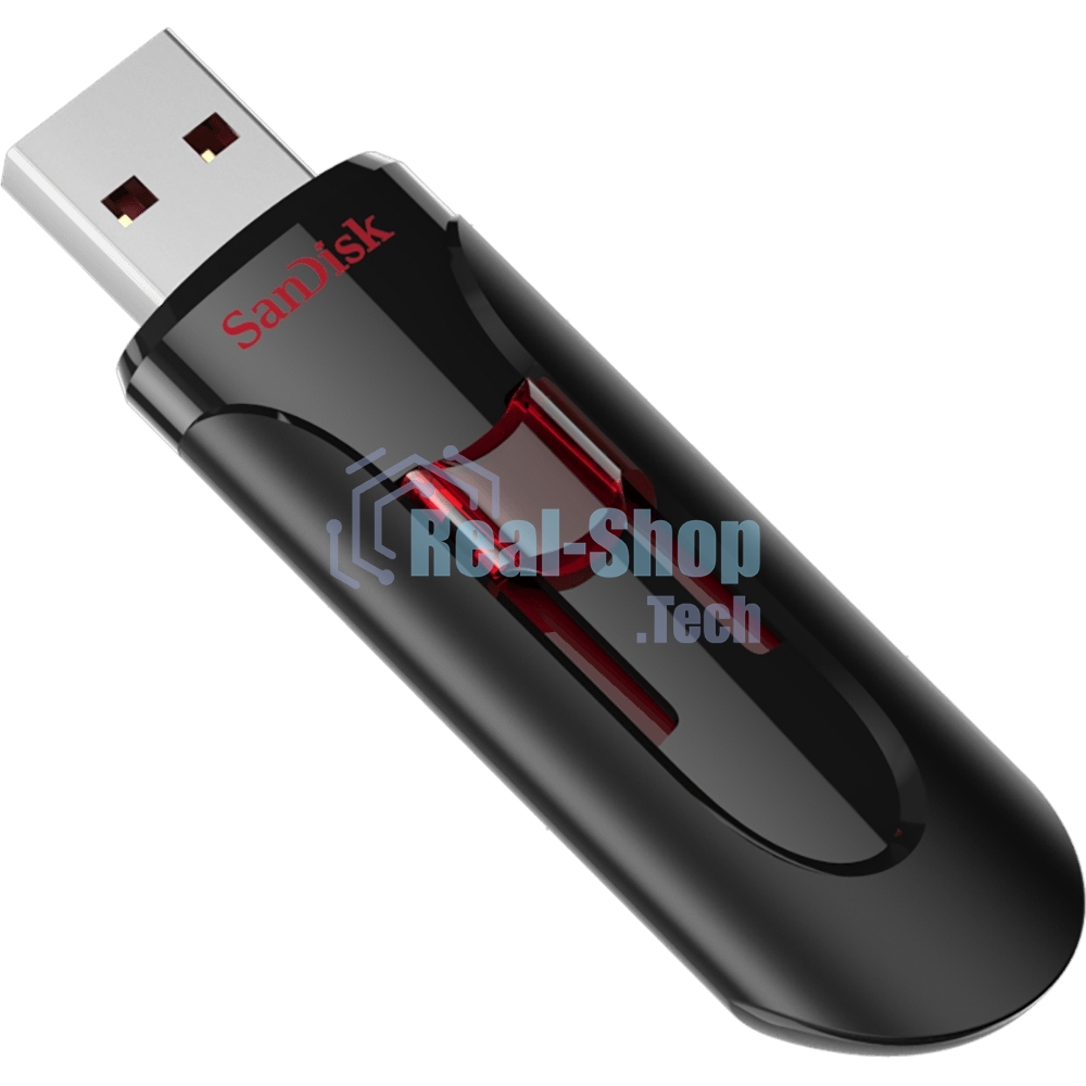 Флешка USB Sandisk CZ600 Cruzer Glide (SDCZ600-064G-G35), 64Gb, USB 3.0, R/W 10/20, черный