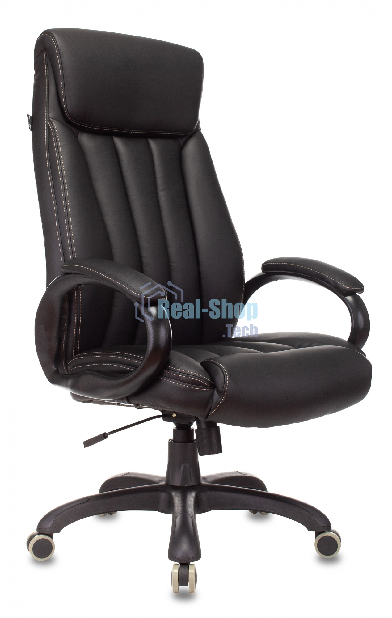 Кресло Бюрократ T-9922N Leather Venge Black черный, экокожа