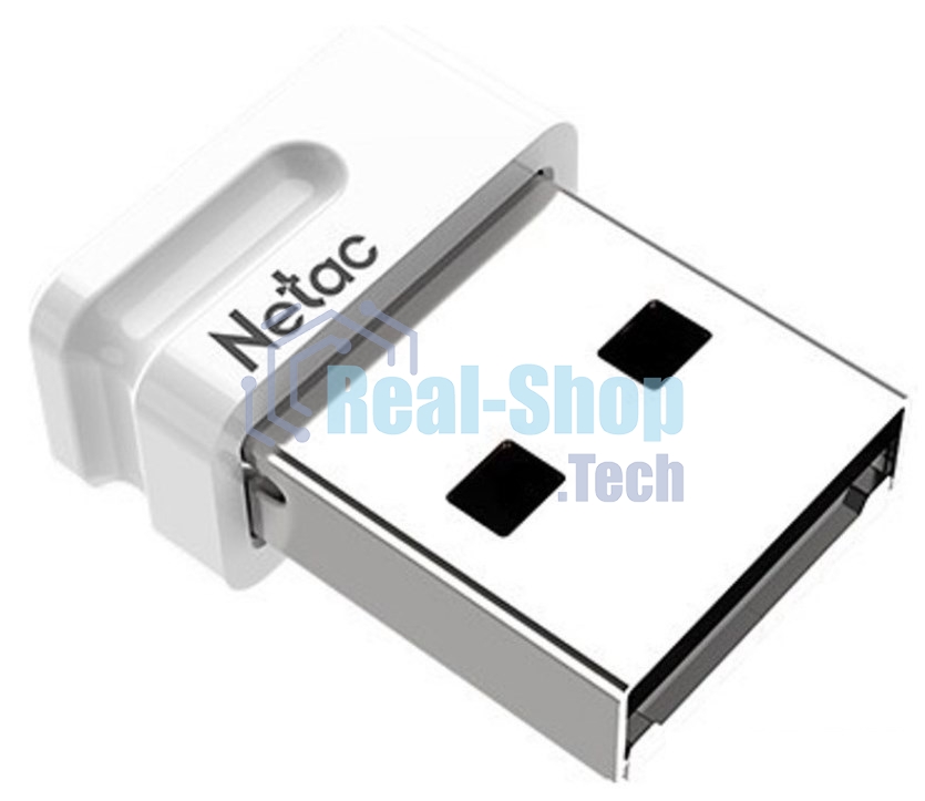 Флешка USB Netac U116 mini (NT03U116N-032G-32WH USB), 32Gb, USB 3.2, R/W 90/30, белый