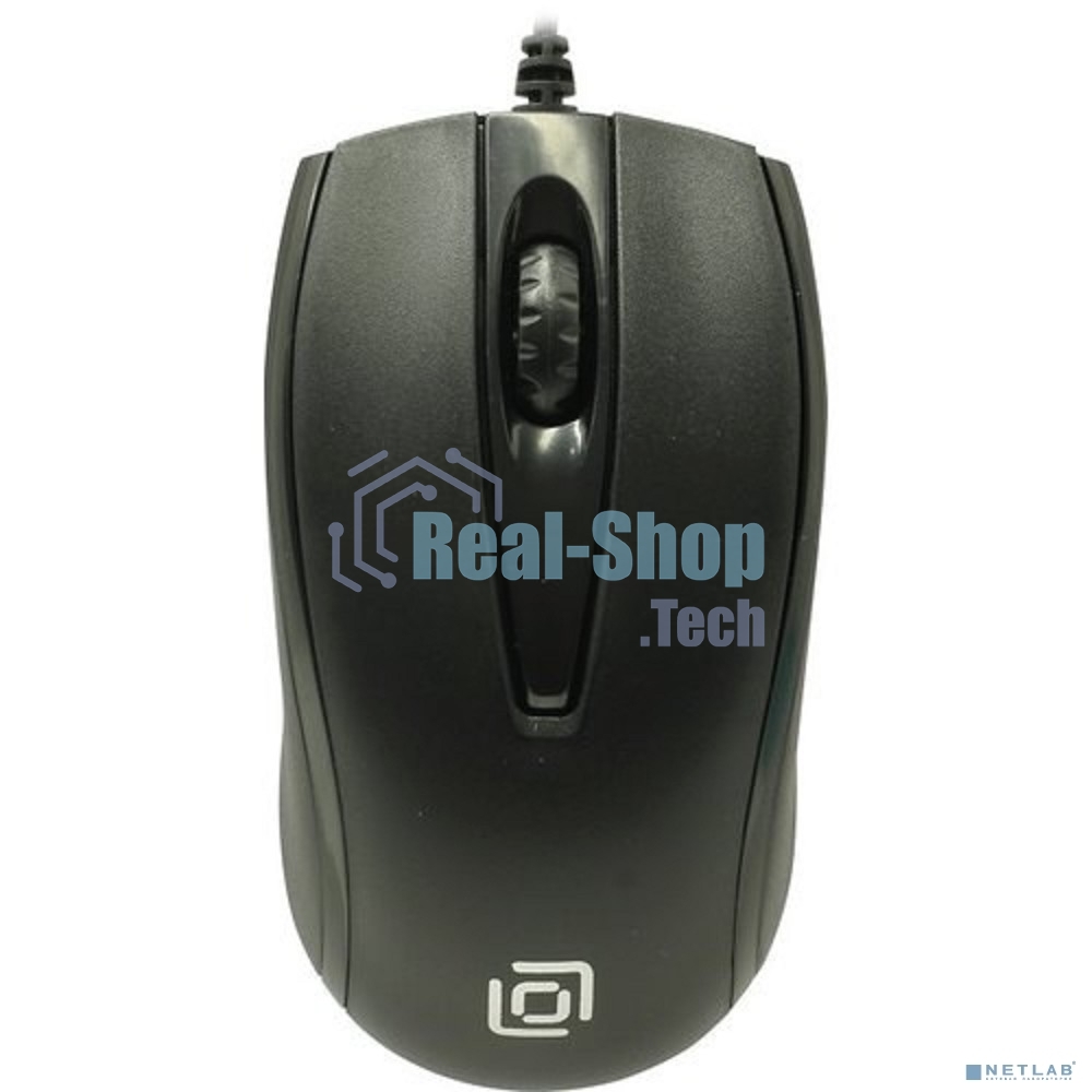 Мышь проводная Oklick 325M черный, 1000 dpi, USB, кнопки - 3