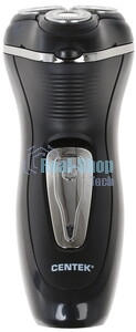 Электробритва Centek CT-2166 (хром/черный) ротор, АККУМУЛЯТОР + РАБОТА ОТ СЕТИ,триммер