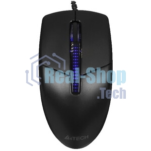 Мышь проводная A4Tech N-530S черный, 1200 dpi, USB, кнопки - 3