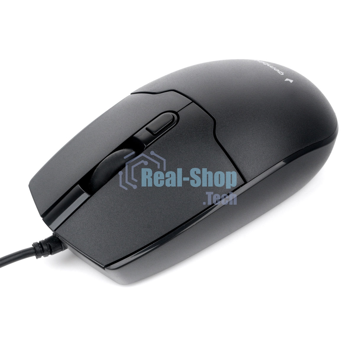 Мышь проводная Gembird MOP-430 черный, 1600 dpi, USB, кнопки - 4