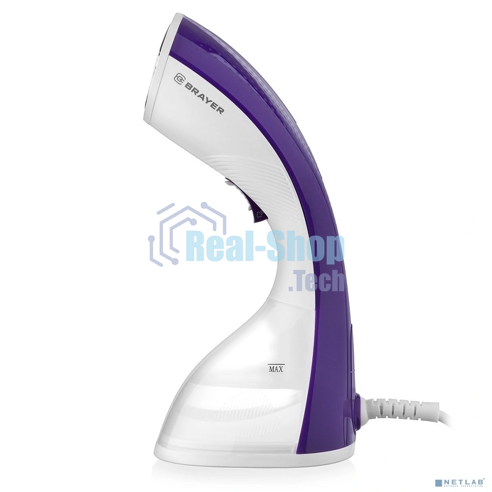 Отпариватель Brayer BR4120 белый/фиолетовый, 1400 Вт, 25 г/мин, 220 мл