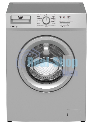 Стиральная машина Beko WRS 55P1 BSS серебристый, загрузка фронтальная 5 кг, 1000 об/мин., класс: А
