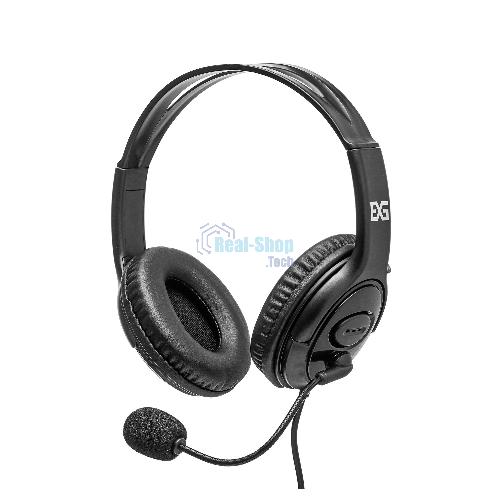 Гарнитура Exegate 960 USB Stereo чёрный, проводная, USB, регулятор громкости