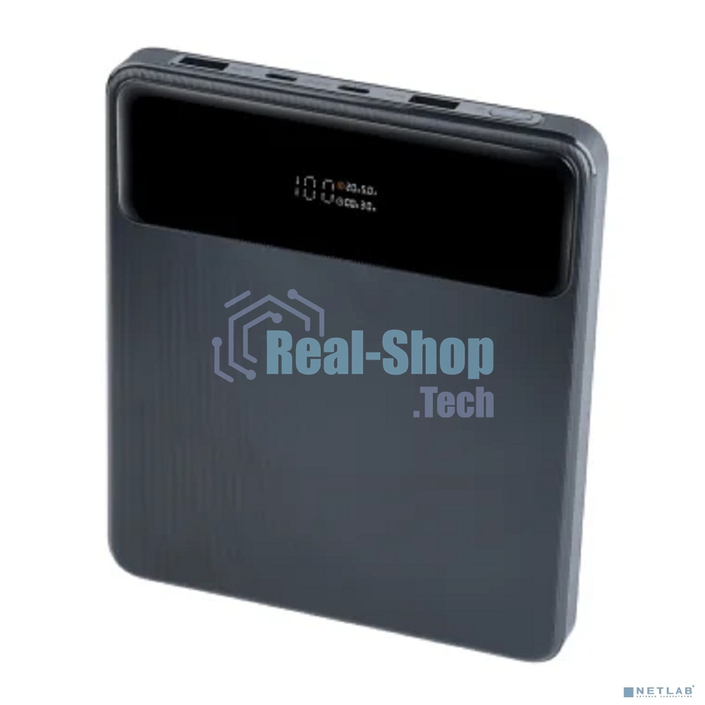 Портативный аккумулятор Perfeo Powerbank LAPTOP 105W 20000 mAh/LED дисплей/PD + QC 3.0/2 Type-C/2USB/Выход: 5A,max105W черный (PF_E1472)