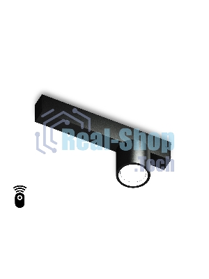Управляемый светодиодный светильник для шинопровода Magnetic Ambrella light GL1242 BK черный IP20 7W 3000K-6400K 220V 24° D75*85 (Без ПДУ)