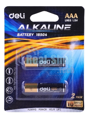 Батарея Deli E18504 AAA (2шт) блистер