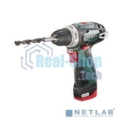 Дрель-шуруповерт Metabo PowerMaxx BS, 12 В, 2 Ач, 34 Нм, щеточный
