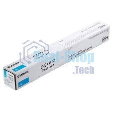 Картридж лазерный Canon C-EXV 51 голубой (60 000 стр.) для Canon imageRUNNER ADVANCE C5535, C5535i, C5540i, C5550i, C5560i