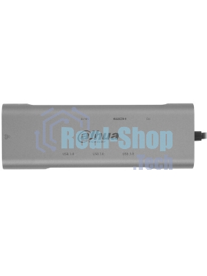 USB-концентратор Dahua TC38, USB Type-C, USB 3.0 + HDMI + RJ45 + SD/TF + PD Docking Station, USB
