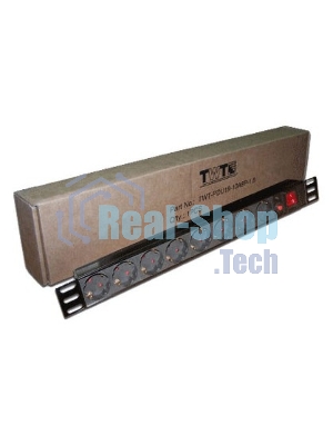 Блок распределения питания Lanmaster TWT-PDU19-10A8P гор.размещ. 8xSchuko базовые 10A без вилки