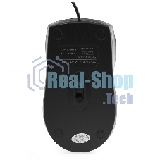 Мышь проводная Crown CMM-31 черный, 1000 dpi, USB, кнопки - 3