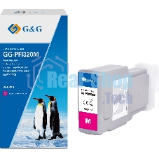Картридж струйный G&G GG-PFI320M (PFI-320M) пурпурный (300 мл) для Canon imagePROGRAF TM-200/200MFP/205/300/300MFP/305 Картридж струйный G&G GG-PFI320M (PFI-320M) пурпурный (300 мл) для Canon imagePROGRAF TM-200/200MFP/205/300/300MFP/305
