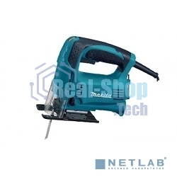 Макита Лобзики Makita 4328 Лобзик,в\рук, 450Вт,500-3100об\м,ход-18мм,рез-65мм,1.8кг,кор,маятн,стальн подошва