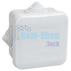 Коробка распаячная ОП 70х70х40 IP44 КМ41236 (4 гермоввода) IEK UKOZ11-070-070-040-K41-44 Коробка распаячная ОП 70х70х40 IP44 КМ41236 (4 гермоввода) IEK UKOZ11-070-070-040-K41-44