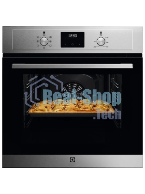 Встраиваемый духовой шкаф Electrolux EOF3H50BX 60 см, 72 л, 8 режимов, 59.4x59.5x56.9 см, очистка паром, нер. сталь