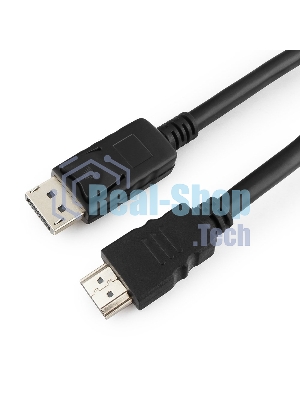 Кабель DisplayPort-HDMI Gembird/Cablexpert 1,8м, 20M/19M, черный, экран, пакет