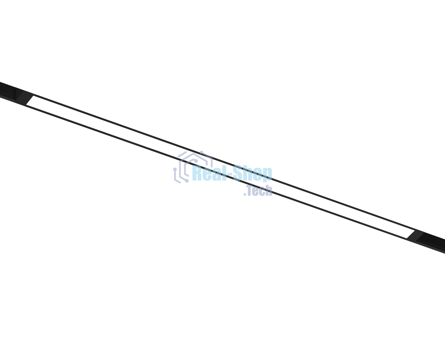 Трековый линейный светильник Ambrella light GL8055 BK черный IP20 27W 3000-6000K 220V 120° 600*25*41