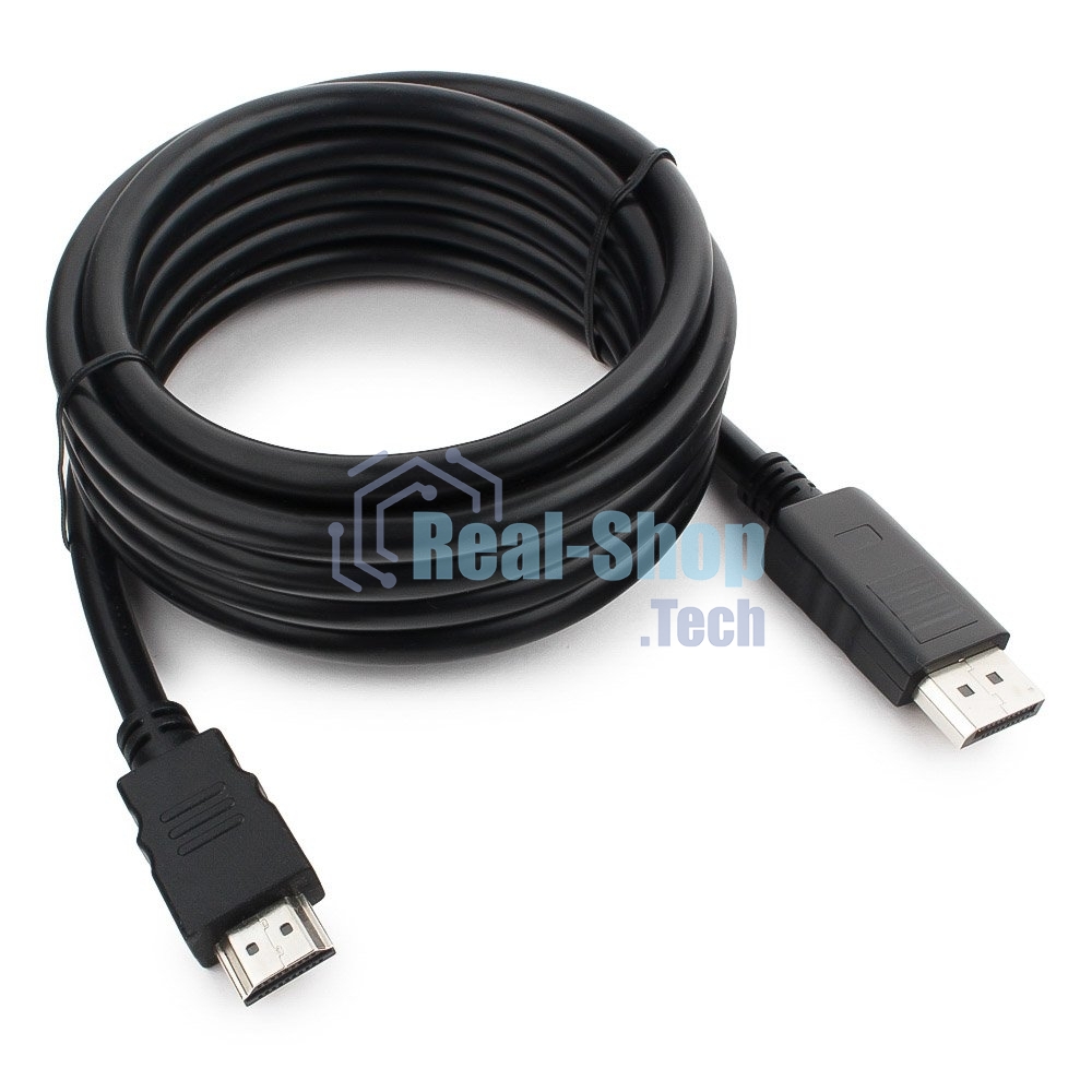 Кабель DisplayPort-HDMI Gembird/Cablexpert 3м, 20M/19M, черный, экран, пакет