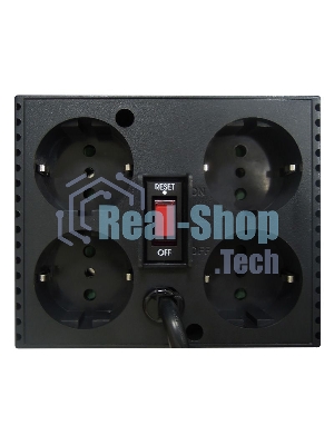 Стабилизатор напряжения Powercom Voltage Regulator, 3000VA, Black, Schuko
