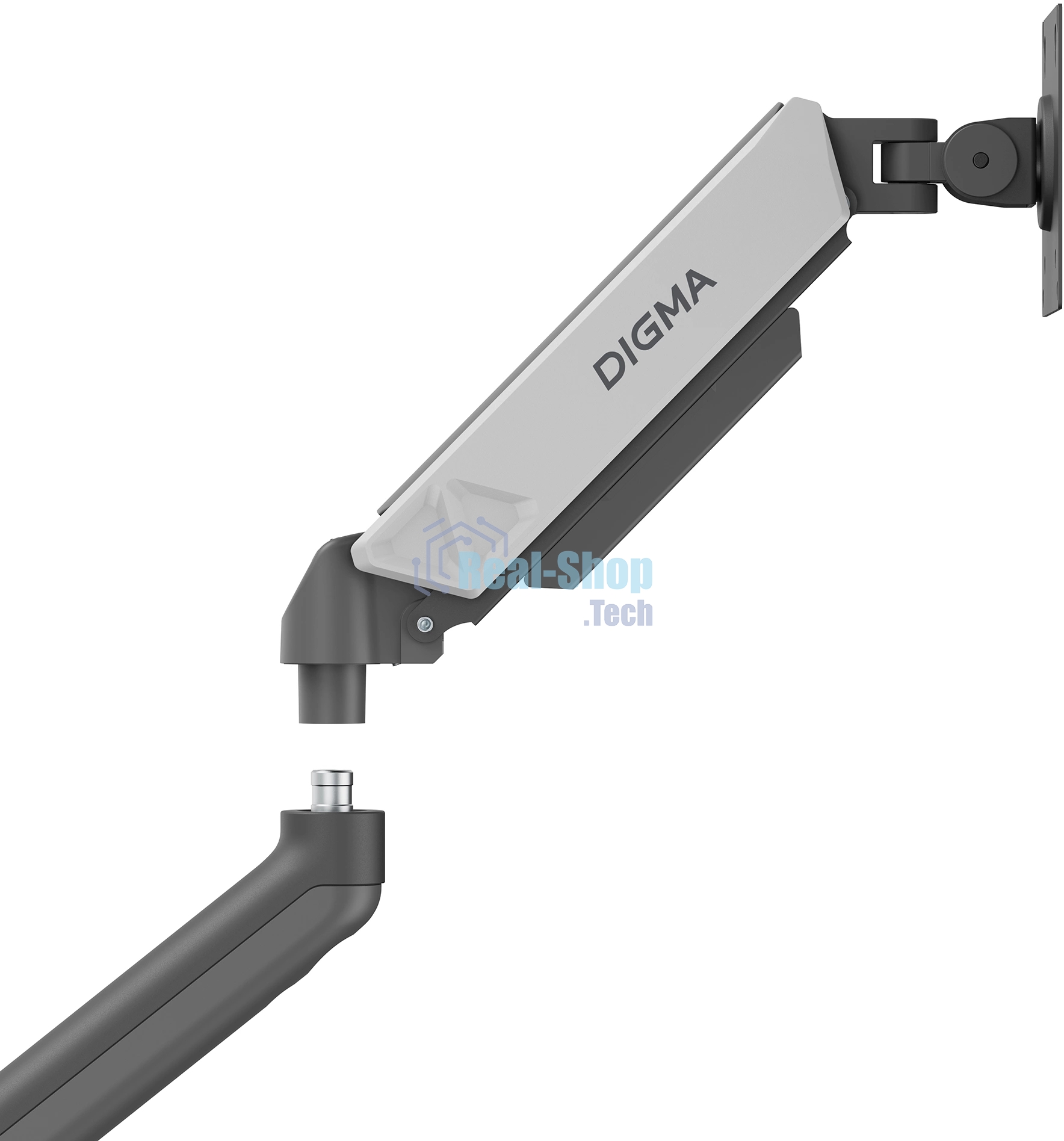 Кронштейн для мониторов ЖК Digma D-MM101 серый 17