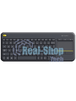 Клавиатура Logitech K400 Wireless Touch Plus беспроводная, радиоканал, чёрный