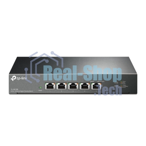 Коммутатор TP-Link 5-port Desktop 10G Unmanaged Switch, 5 100/1G/2.5G/5G/10G RJ-45 ports, Fanless design