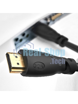 Кабель GCR Premium 1.8m HDMI 2.0, HDR, Ultra HD 4K60 Hz/5K30Hz, 3D, Ethernet 18.0 Гбит/с, OD8.0 мм, 28/26 AWG, черный