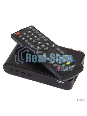 Приставка для цифрового ТВ Hyundai H-DVB200 черный, DVB-T2, DVB-T, DVB-C, HDMI, USB 2.0