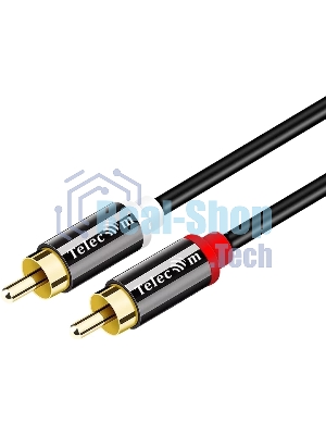 Кабель соединит 2xRCA (M) - 2xRCA (M),1.5m, TelecomPRO TAV7158M-1.5M