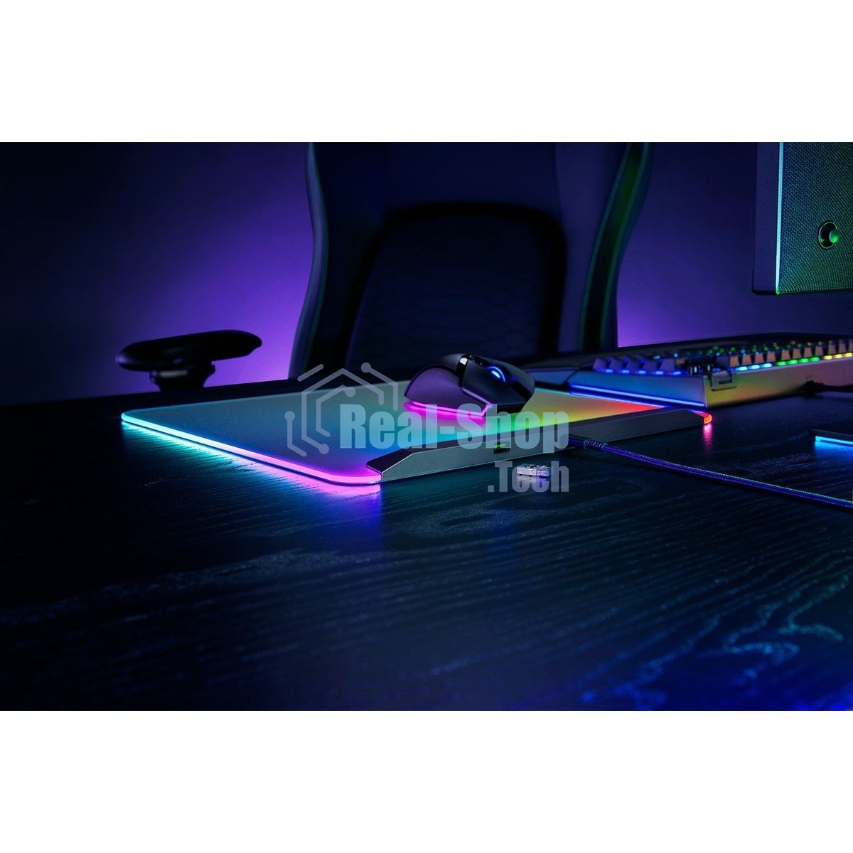 Игровой коврик для мыши Razer Firefly V2 Pro Black Hard Surface Mouse Mat