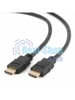 Кабель Cablexpert HDMI CC-HDMI4-0.5M, 19M/19M, v2.0, медь, позол.разъемы, экран, 0.5м, черный, пак
