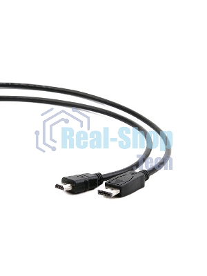 Кабель DisplayPort-HDMI Gembird/Cablexpert 3м, 20M/19M, черный, экран, пакет