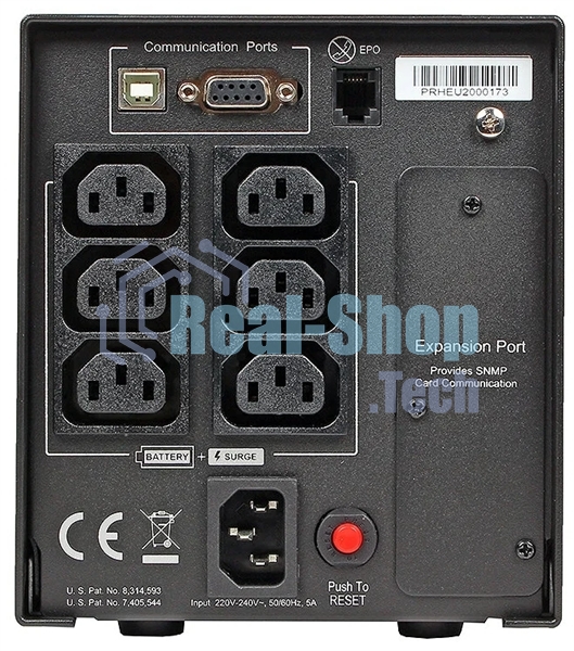 Источник бесперебойного питания CyberPower PR750ELCD 750 ВА/675 Вт/USB/RJ-11/RJ-45/6 x IEC 320 C13 (компьютерная)