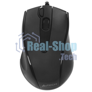 Мышь проводная A4Tech N-500FS черный, 1200 dpi, USB, кнопки - 4