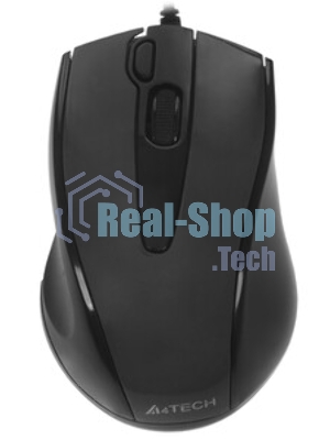 Мышь проводная A4Tech N-500FS черный, 1200 dpi, USB, кнопки - 4