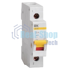 Выключатель нагрузки (мини-рубильник) IEK MNV10-1-020 ВН-32 1Р 20А