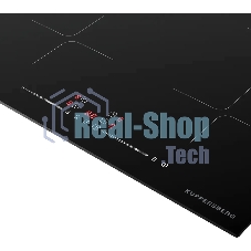 Индукционная варочная панель Kuppersberg ICI 615, индукция, High-Tech, 59 см, 9 уровней мощности, блокировка управления, автоматическое отключение, Inverter, таймер, Booster, Flexi-zone, слайдерное управление, черный