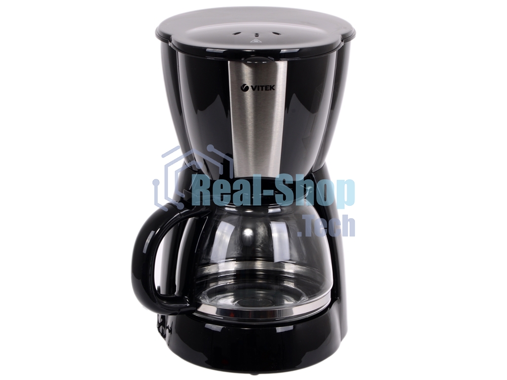 Кофеварка капельная Vitek VT-1503 черный, исп. кофе - молотый, 1.2 л, 900 Вт.