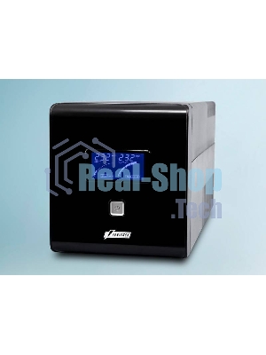 Источник бесперебойного питания PowerMan Smart Sine 1000 черный (Pure Sine Wave/LCD Display/USB/Software/RJ11/45)