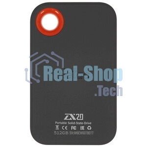 Внешний SSD Netac ZX20 II, 512 Gb, USB 3.2 Gen 2x2 Type-C, R/W 2000/1800, черный
