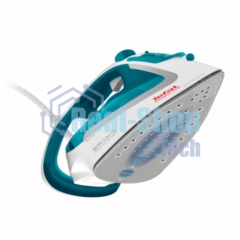 Утюг Tefal FV5718E0 бирюзовый, 2500 Вт, 45 г/мин, 195 г/мин, 270 мл