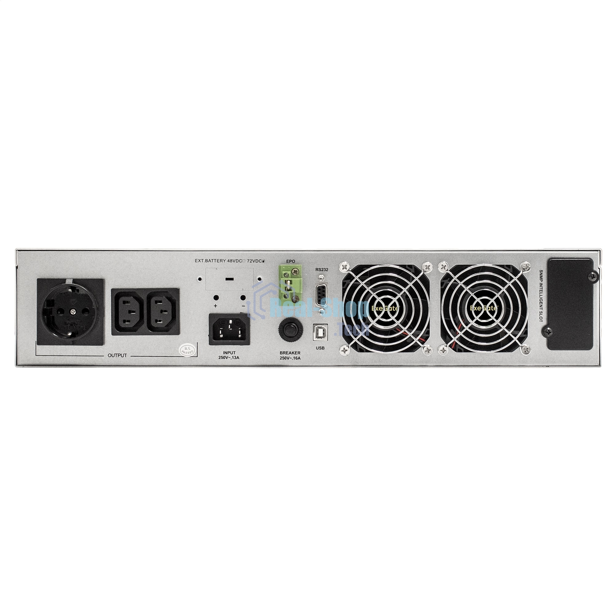 Источник бесперебойного питания On-line ExeGate PowerExpert ULS-2000.LCD.AVR.1SH.2C13.USB.RS232.SNMP.2U 2000VA/2000W, On-Line, PF=1, LCD, 1*Schuko+2*C13, RS232, USB, SNMP-slot, Rackmount 2U/Tower, металлический корпус, черный