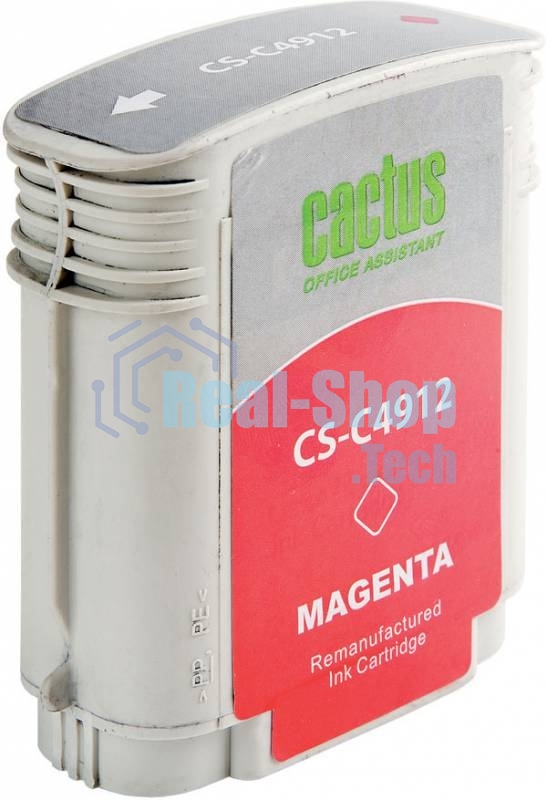 Картридж струйный Cactus CS-C4912 №82 пурпурный (72 мл) для HP Design Jet 500/800C