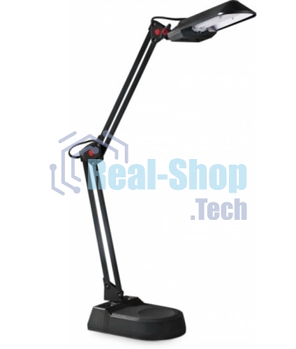 Лампа настольная Camelion KD-017A С0211W черный в к-те база+струбцина