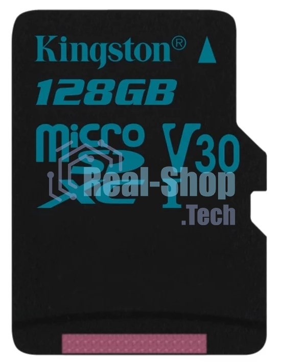 Флеш карта microSDHC 128Gb microSDXC Kingston SDCS2/128Gb Class10 UHS-I Canvas Select up to 100Mb/s с адапт.