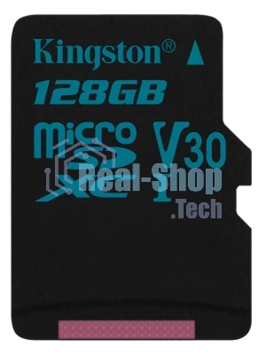 Флеш карта microSDHC 128Gb microSDXC Kingston SDCS2/128Gb Class10 UHS-I Canvas Select up to 100Mb/s с адапт.